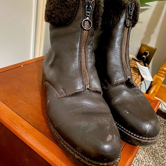 Brown Leather Boots Bally - Picture 2 of 4